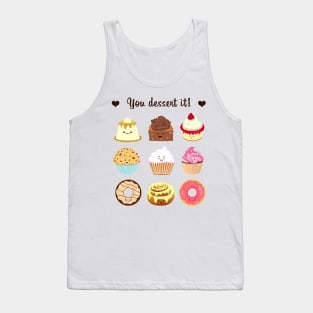 Treat Yoself Dark Tank Top